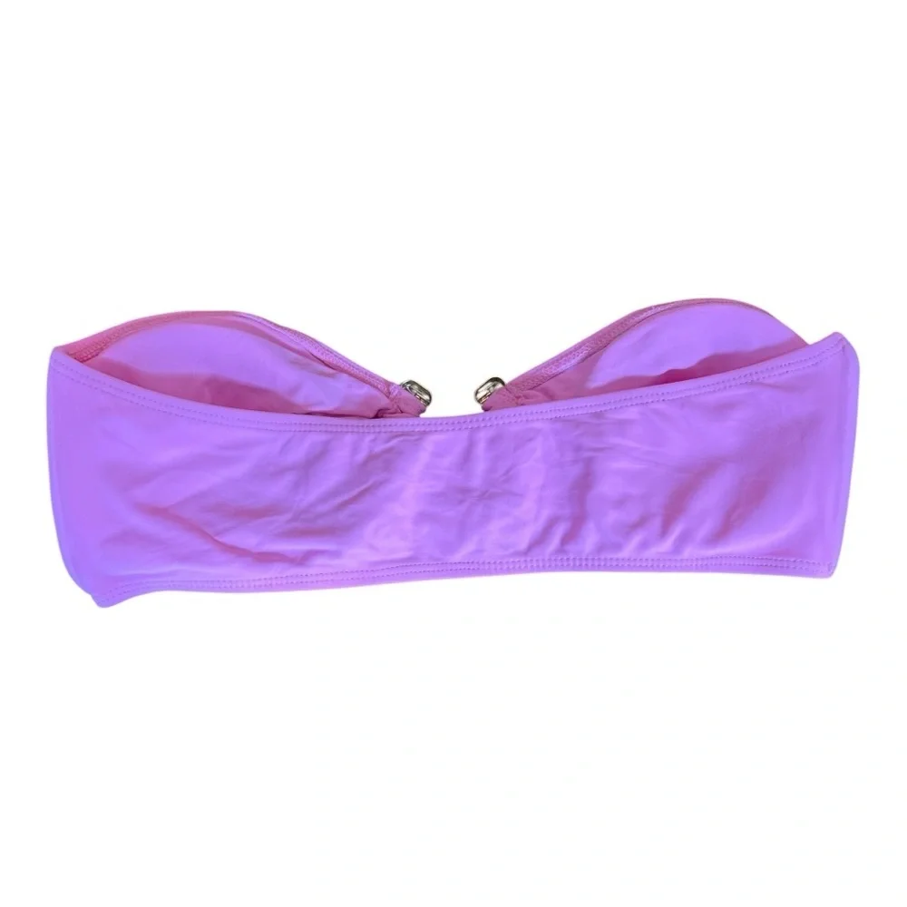 Zaful Solid O Ring‎ 2025 Two Piece Bandeau Strapless Swimsuit Women Sz 6 NEW